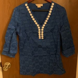 Michael Kors Moroccan Polkadot Beaded Tunic